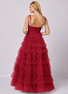 Barbie ♥ Azazie Bridesmaid Dresses Scarlet A-Line Sweetheart Neckline Tulle Dress image5