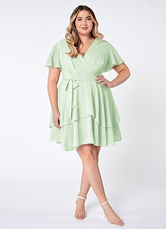 Downright Darling Mint Green Ruffled Short Sleeve Mini Dress image11