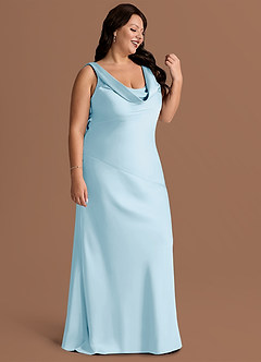 Rylina Sky Blue Maxi Dress image10