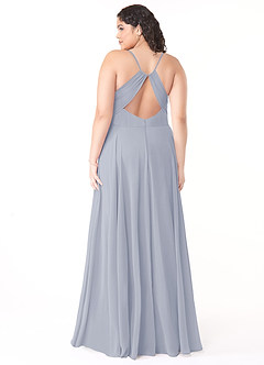 Azazie Avelina Bridesmaid Dresses A-Line V-Neck Pleated Chiffon Floor-Length Dress image9