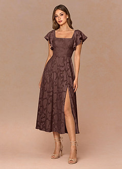 Talia Mocha Coco Midi Dress image3