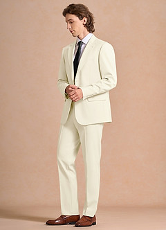 front James Ivory Structured Stretch Suit