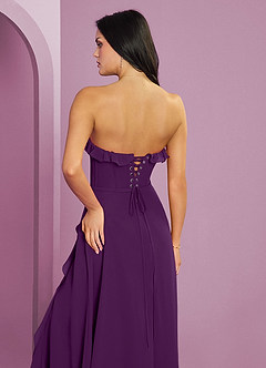 Barbie ♥ Azazie Bridesmaid Dresses Grape A-Line Sweetheart Neckline Chiffon Dress image7