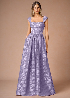 Hazel Lilac Pleated Maxi Dress image4