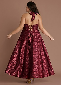 Isabeau Wine Midi Dress image8