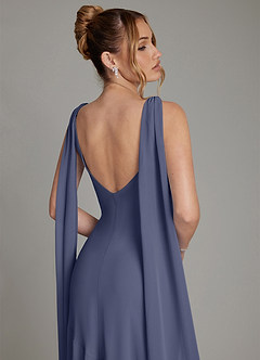Azazie Essence Bridesmaid Dresses Stormy Sheath Chiffon Dress image9