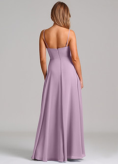 Azazie Elle Bridesmaid Dresses Wisteria A-Line Pleated Chiffon Dress image7