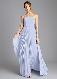 Azazie Mariana Jurken voor bruidsmeisjes Jurk van Chiffon met A-Lijn Strapless Lavendel image1