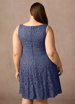 Azazie Beth Mother of the Bride Dresses Stormy A-Line Scoop Sequins Chiffon Dress image18