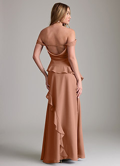 Azazie Sloane Bridesmaid Dresses Bronzer A-Line Sweetheart Neckline Chiffon Dress image7