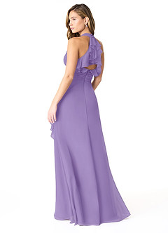 Azazie Aviv Bridesmaid Dresses Tahiti A-Line Pleated Chiffon Dress image2