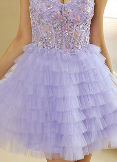 Elarisse Violet Mini robe image6