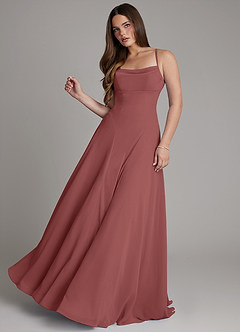 Azazie Irelia Bridesmaid Dresses Amethyst A-Line Sweetheart Neckline Chiffon Dress image3