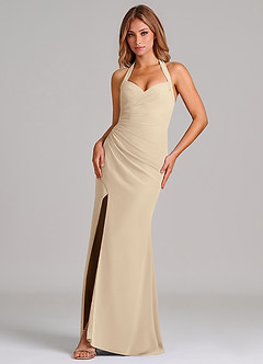 Azazie Emeria Suknie dla druhen Syrena Dekolt w kształcie serca Szyfon Do ziemi Sukienka image1