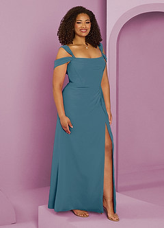 Barbie ♥ Azazie Bridesmaid Dresses Bermuda A-Line Off the Shoulder Chiffon Dress image10