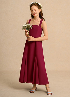 Azazie Tater Girl Flower Girl Klänningar Klä A-Line i Chiffong Plisserad image6