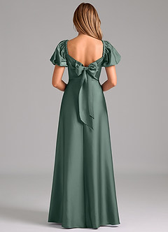 Azazie Fatima Bridesmaid Dresses Sea Moss A-Line Sweetheart Neckline Stretch Satin Dress image6