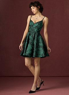 Courtnie Black Emerald Mini Dress image3