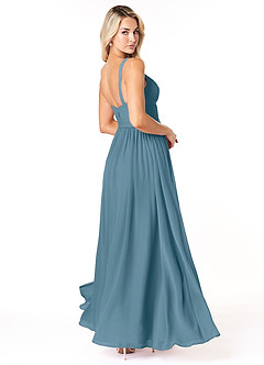 Azazie Chanel Bridesmaid Dresses Bermuda A-Line Pleated Chiffon Dress image5