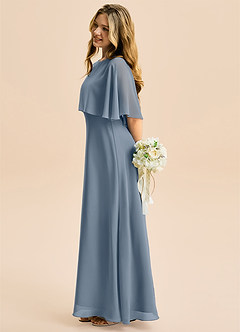 Azazie Maris Junior Abito A-Line in Chiffon Crepuscolo image3