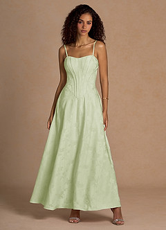 Clementine Light Green Maxi Dress image1