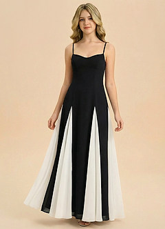 Azazie Jessenia Junior Formal Klä av A-Line i Stretch crepe Älskling Halsringning image5