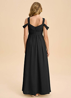 Azazie Lianne Junior Klä av A-Line i Chiffong Av axeln image7