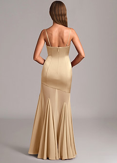 Azazie Uma Final Sale Champagne Mermaid Strapless Chiffon Convertible Dress image5