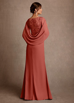 Azazie Santa Clara Moeder van de bruid jurken A-Lijn Jurk van Kant Terracotta image2