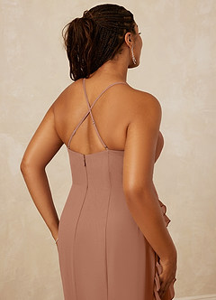 Christian Siriano Bridal for Azazie 1006 Bridesmaid Dresses Bronzer Mermaid Ruched Chiffon Dress image16