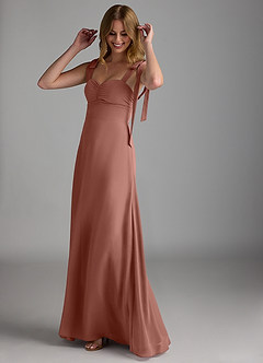 Azazie Lizet Bridesmaid Dresses Cedar Rose A-Line Sweetheart Neckline Chiffon Dress image1