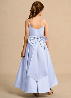 Azazie Sweets Junior Formal vestidos de niña de las flores Vestido de Lavanda de Satin Mate de Corte En A con Plisado image2