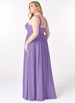 Azazie Elvira Bridesmaid Dresses Tahiti A-Line Pleated Chiffon Dress image10