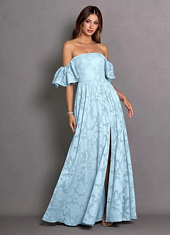 Kallista Sky Blue Maxi Dress image4