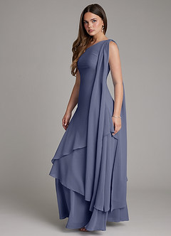 Azazie Monique Bridesmaid Dresses Stormy A-Line One Shoulder Chiffon Dress image3