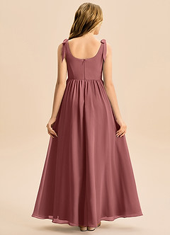 Azazie Delia Junior Abito A-Line in Chiffon Fiocco Ametista image6