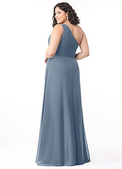 Azazie Dallas Bridesmaid Dresses Twilight A-Line One Shoulder Chiffon Dress image8