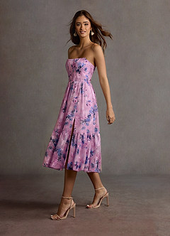 Gigi Purple Midi Dress image3