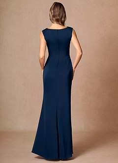 Elara 해군 맥시 드레스 image2