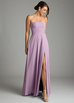 Azazie Tamira Suknie dla druhen Linia A Pofałdowany Szyfon Do ziemi Sukienka image2