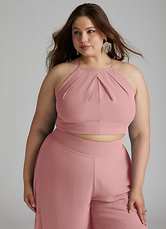 Azazie Kenzi Brudtärnklänningar Jumpsuit av i Chiffong Plisserad image11