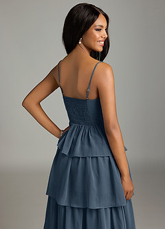 Azazie Kaiden Bridesmaid Dresses Neptune A-Line Sweetheart Neckline Chiffon Dress image7