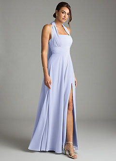 Azazie Tamira Suknie dla druhen Linia A Pofałdowany Szyfon Do ziemi Sukienka image7