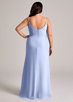 Azazie Deandra Klänningar att prova hemma Klä av Sjöjungfru i Chiffong Plisserad Svart image8