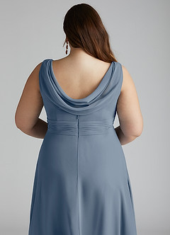 Azazie Karina Bridesmaid Dresses Twilight A-Line Pleated Chiffon Dress image10