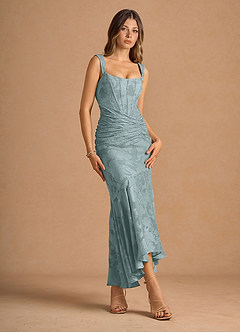 Maxi jurk Tiana Poederblauw image5
