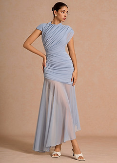 Abito Maxi Azzurro Polvere Belmira image3