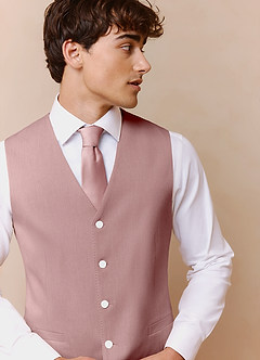 front James Rosa Polvorienta Chaleco de traje