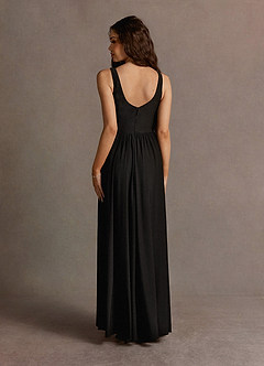Tina Black Pleated Maxi Dress image4