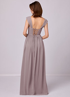 Barbie ♥ Azazie Bridesmaid Dresses Dusk A-Line Corset Chiffon Dress image6